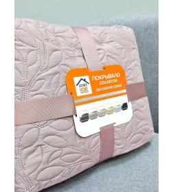 Покрывало MATEX DECORATIVE COVER LEAVES Размер: 220x240 Цвет: розовый Артикул: 68-525