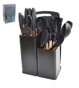 Набор кухонный (19 пр.) 114872 силикон, пластик, бамбук, металл