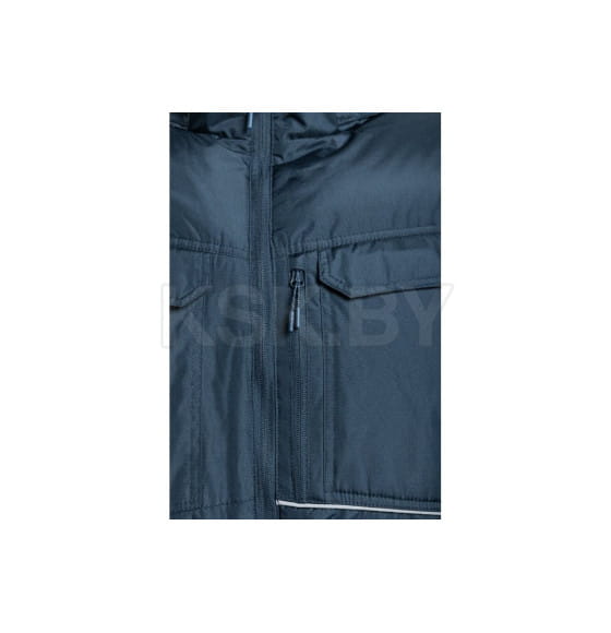 Куртка утепленная с капюшоном темно-синяя L (52) HOEGERT (HT5K926-L) 