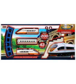 Железная дорога длина пули 200см, кор.55*26,5*5см ИГРАЕМ ВМЕСТЕ в кор.24шт арт. 1609B200-R