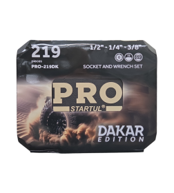 Набор головок и ключей 219пр. 1/4",3/8",1/2" PRO STARTUL DAKAR АКЦИЯ + топор ST2030-10