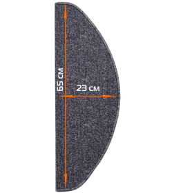Коврик на ступеньки MATEX STEP  Размер: 23x65 Цвет: Серый Артикул: 37-132