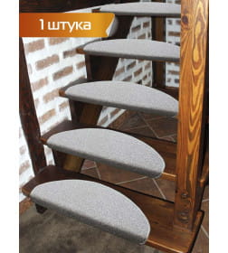 Коврик на ступеньки MATEX STEP  Размер: 23x65 Цвет: Серый меланж Артикул: 37-125