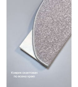 Коврик на ступеньки MATEX MY STEP. КОМПЛЕКТ 5 ШТ.. Размер: 23x65 Цвет: серый меланж. Состав: полипропилен 100%. Артикул: 53-736