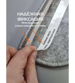 Коврик на ступеньки MATEX MY STEP. КОМПЛЕКТ 5 ШТ.. Размер: 23x65 Цвет: серый меланж. Состав: полипропилен 100%. Артикул: 53-736