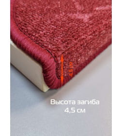 Коврик на ступеньки MATEX STEP  Размер: 23x65 Цвет: Бордовый Артикул: 51-442