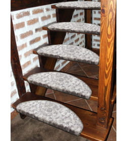 Коврик на ступеньки MATEX MY STEP  (Комплект 5шт.)  Размер: 23x65 Цвет: бежевый, песочный Артикул: 54-689