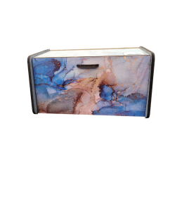 Хлебница деревянная с декором, старое дерево 356*204*183 HDS3620