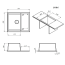 Мойка ZORG Apollo 58 песчаный берег (Apollo 58 SAND) 