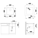 Мойка ZORG Subline 40 черный опал (Subline 40 BLACK) 