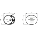 Мойка кухонная кварцевая Marblan OVATA серый