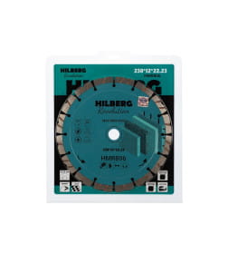 Диск алмазный отрезной 230х22.23х12 мм Revolution Hilberg HMR806