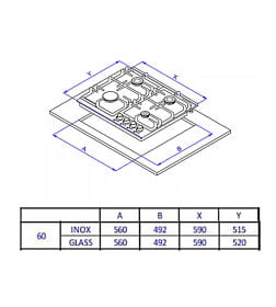 Газовая варочная панель Weissgauff HGG 641 WGSV Nano Glass