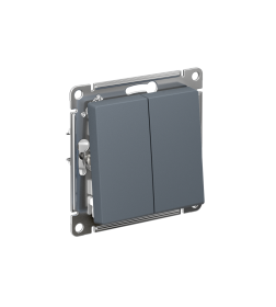 Переключатель 2-клавишный, перекрестный, 2 x сх. 7, 10АХ, механизм, Грифель ATN000773 SE AtlasDesign