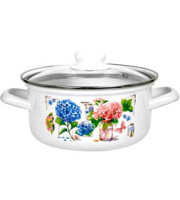 Кастрюля 2,0 л Букет гортензий, С-1510 САП2/4ЭК
