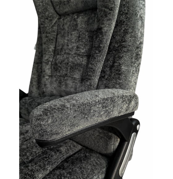 Вибромассажное кресло CALVIANO Veroni 56 серый плюш