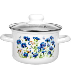 Кастрюля 1,5 л Васильки, С-1608 САП2/4ЭК