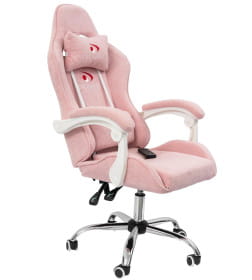 Вибромассажное кресло Calviano ASTI ULTIMATO pink fabric