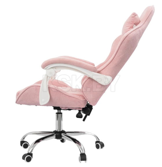 Вибромассажное кресло Calviano ASTI ULTIMATO pink fabric