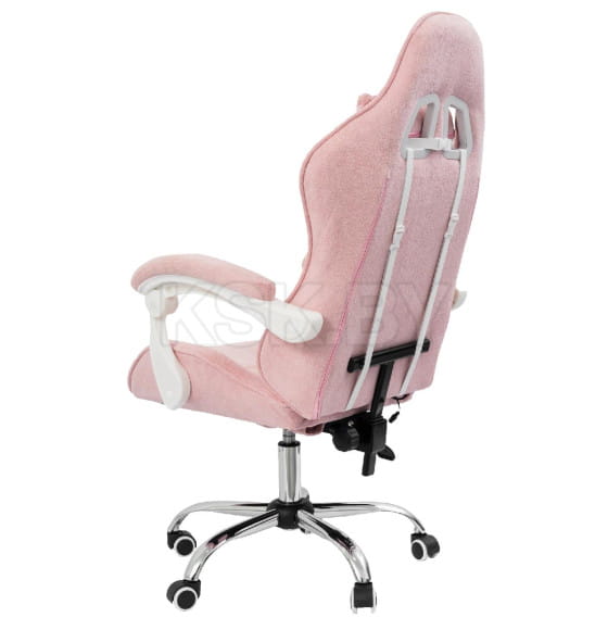 Вибромассажное кресло Calviano ASTI ULTIMATO pink fabric