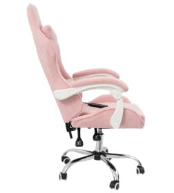 Вибромассажное кресло Calviano ASTI ULTIMATO pink fabric