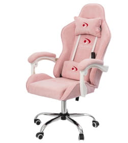 Вибромассажное кресло Calviano ASTI ULTIMATO pink fabric