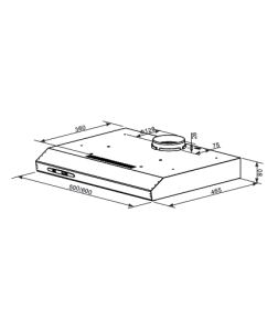Кухонная вытяжка HOMSair HORIZONTAL 50 белый