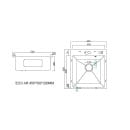 Мойка ARFEKA ECO AR 450*500 SATIN DECOR MILLET GRAINS (ECO AR 450*500 SATIN DECOR MILLET G) 