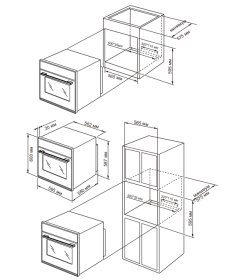 Духовой шкаф электрический Schtoff CME 7307 Nano Matte Black