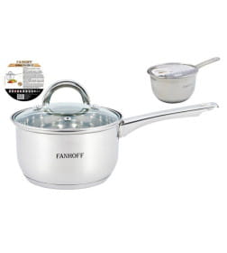 Ковш Fanhoff "Agata" 1,9 л ,16 см FH-350-15 нержавеющая сталь