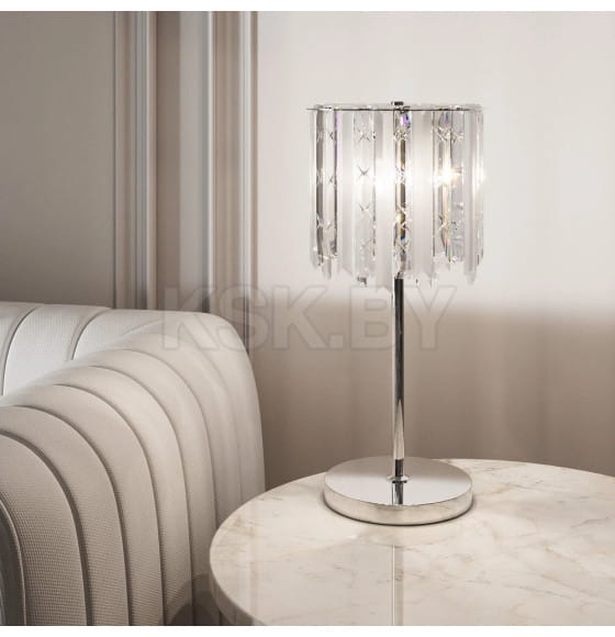 Светильник настольный с хрусталем 108011 хром (a071371) 