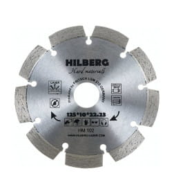 Диск алмазный 125х22,23мм Hilberg серия Hard Materials Laser