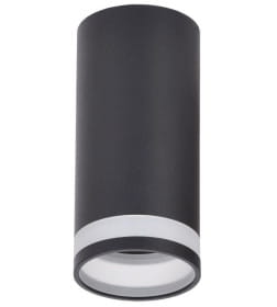 Светильник 4005 накладной потолочный под лампу GU10 черный LIGHTING IEK