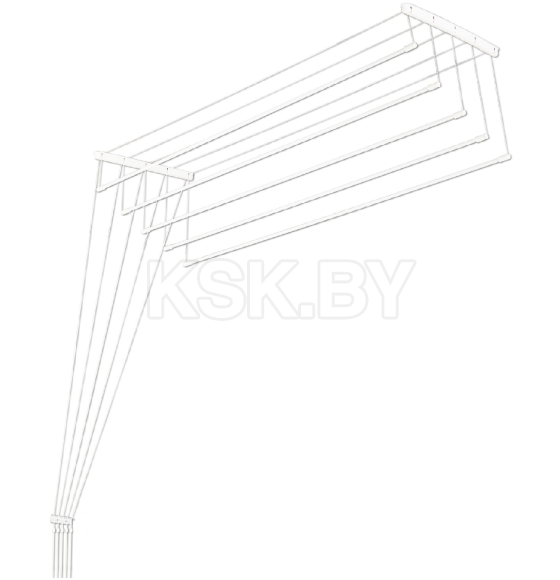 Сушилка для белья потолочная Comfort Alumin Group алюминиевая 2,3м 5 прутьев