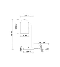 Лампа настольная декоративная Arte Lamp CASSEL A5454LT-1PB