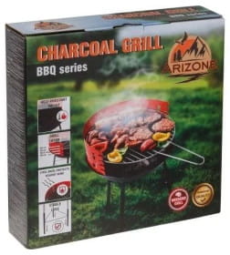 Гриль угольный разборный 35x35x56 см, BBQ, ARIZONE