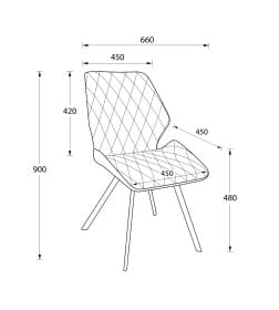 Стул Rafael M-R 360, b03 CREAM LUX\золото