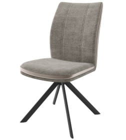 Стул SMART-R 360, g05 GREY BEIGE шенилл LUX - d07 PEARL GREY LUX\черный