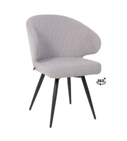 Стул ROB-R1 360, k08 Графит замша LUX\черный