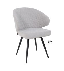 Стул ROB-R1 360, b20 SILVER LUX\черный