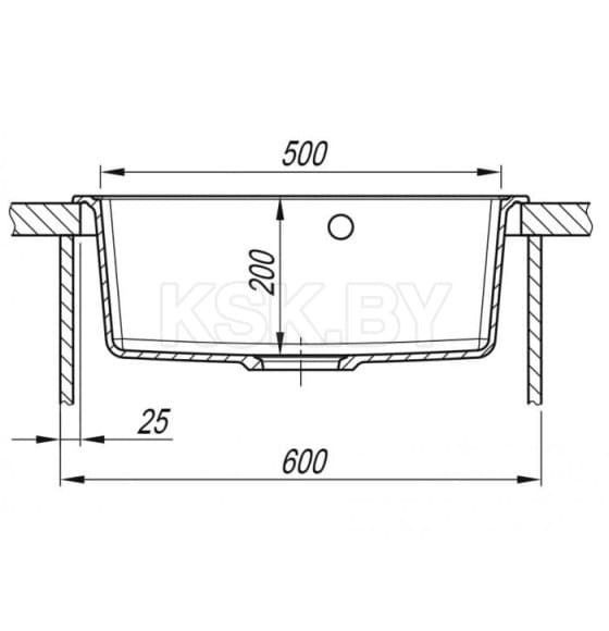 Мойка кухонная ARFEKA DALAGO 57 SHADOW GREY (DALAGO 57 SHADOW GREY) 