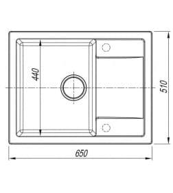 Мойка кухонная ARFEKA ZIA 65 SHADOW GREY