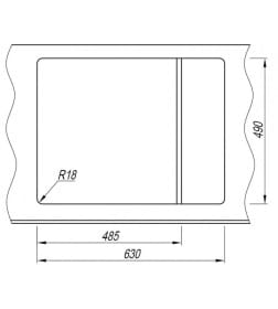 Мойка кухонная ARFEKA ZIA 65 SHADOW GREY
