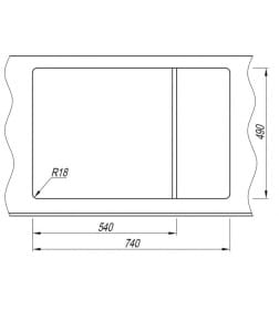 Мойка кухонная ARFEKA ZIA 76 WET GRAPHITE