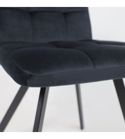 Стул ROMMY, d24 BLACK LUX\черный