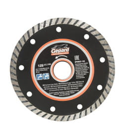 Диск алмазный 125х22,2мм GEPARD TURBO