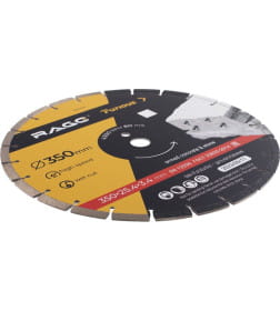 Диск алмазный сегментированный по железобетону и камню 350 мм RAGE Furious