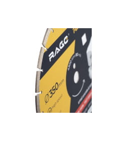 Диск алмазный сегментированный по железобетону и камню 350 мм RAGE Furious