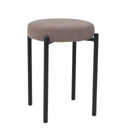 Табурет BOB, b05 LATTE LUX\черный