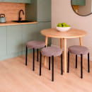 Табурет BOB, b05 LATTE LUX\черный (129332) 